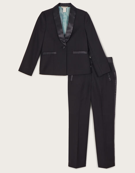 Kiera Two-Piece Tuxedo, Black (BLACK), large