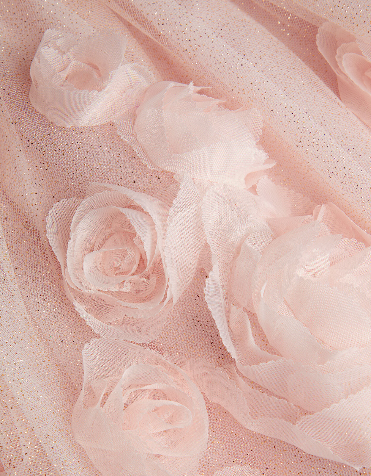 Baby Arabella 3D Roses Dress Pink