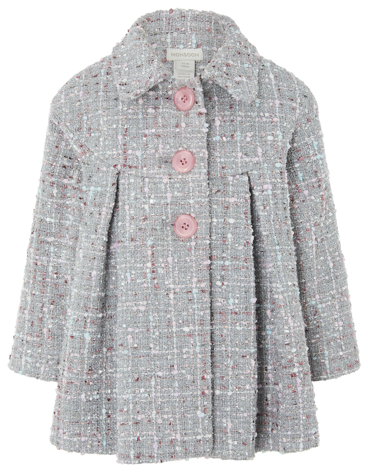 Girls discount tweed coat