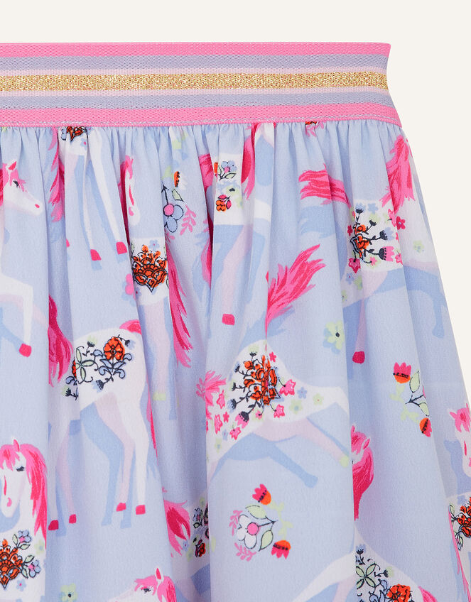 Floral Unicorn Skirt, Purple (LILAC), large