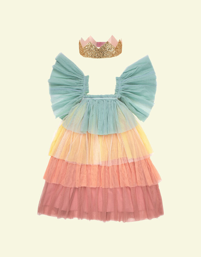 Meri Meri Rainbow Ruffle Princess Costume , Multi (MULTI), large