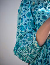 Dilli Grey Bianca Print Dress, Green (GREEN), large