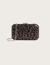 Leopard Marble Clutch Bag, , large