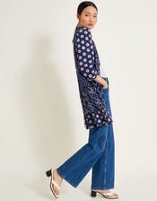 Cindy Print Jersey Dress, Blue (BLUE), large