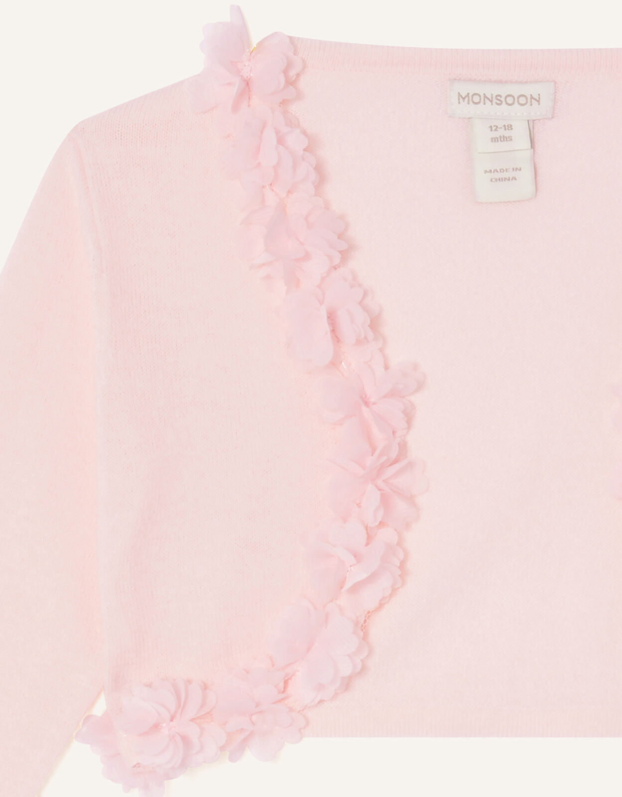 Monsoon pink top cardigan
