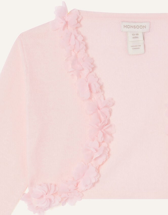 Baby Flora 3D Flower Cardigan, Pink (PINK), large