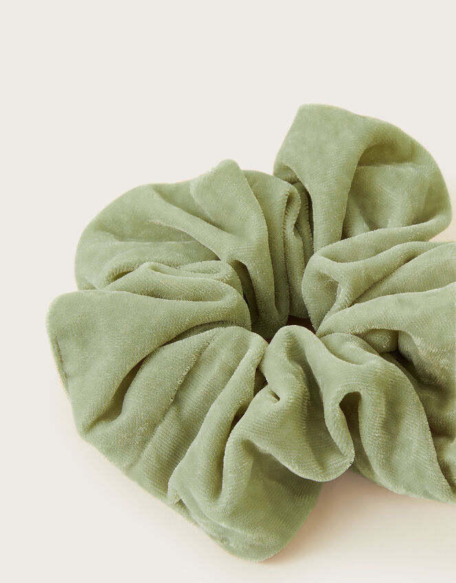 Velvet Scrunchie, Green (GREEN), large