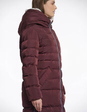 Rino & Pelle Keila Faux Fur Lined Long Puffer Coat, Brown (CHOCOLATE), large