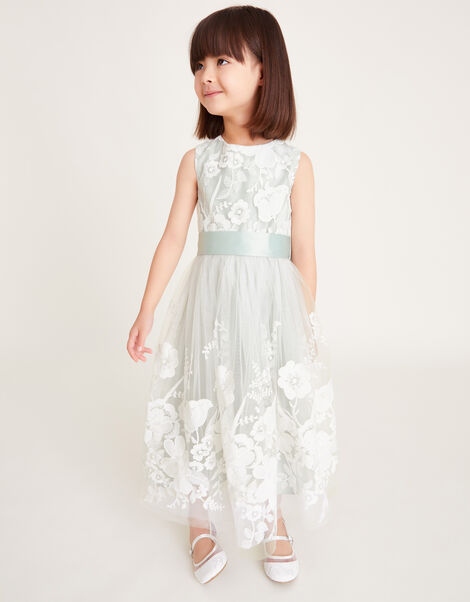 Alicia Embroidered Lace Maxi Dress, Green (GREEN), large