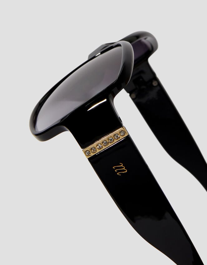 Oversized Wrap Sunglasses, , large