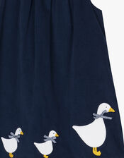 Trotters Jemima Corduroy Pinafore Dress, Blue (NAVY), large