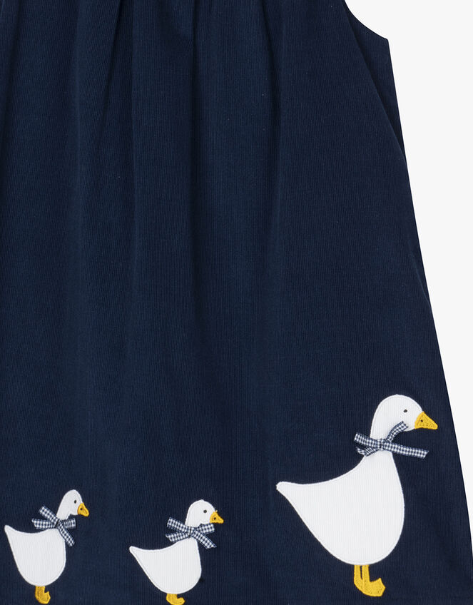 Trotters Jemima Corduroy Pinafore Dress, Blue (NAVY), large