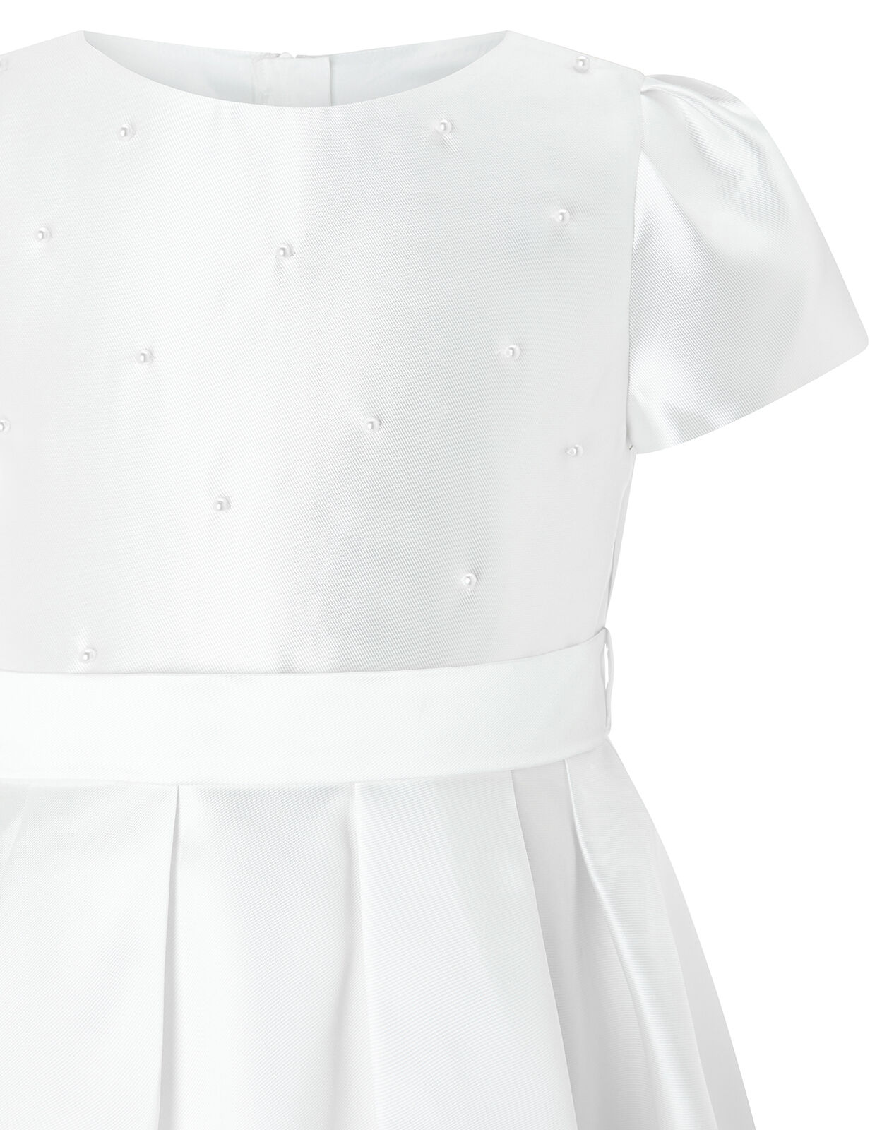 Henrietta Pearl Embellished Dress White