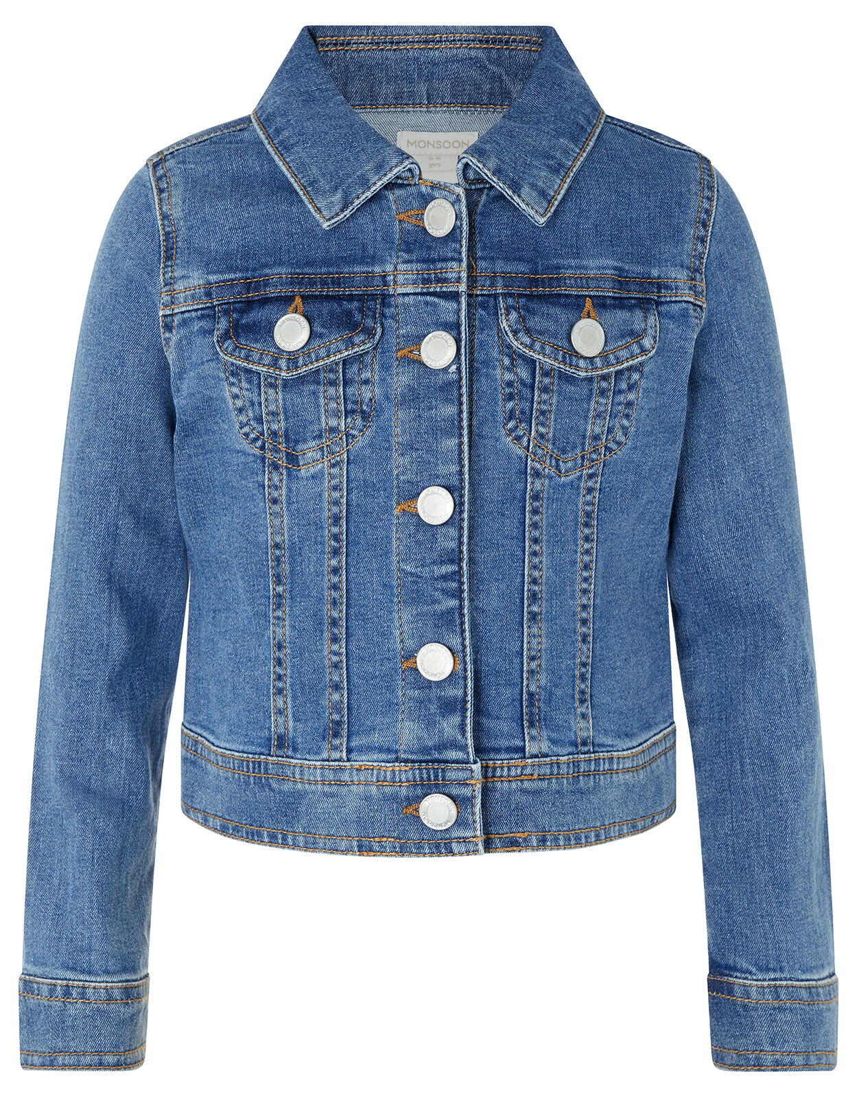 Elouise Sequin Unicorn Denim Jacket Blue