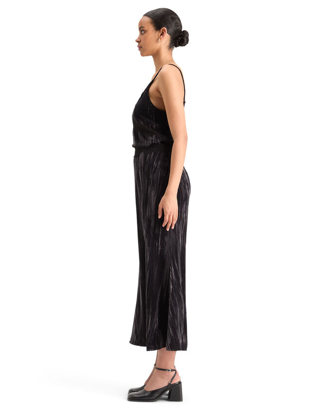 Scotch and Soda Velvet Lace Cami Top, Black (BLACK), large