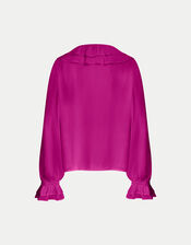 East Ruffle Blouse, Pink (PINK), large