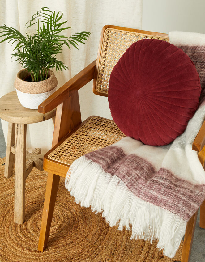 Round Velvet Cushion, , large