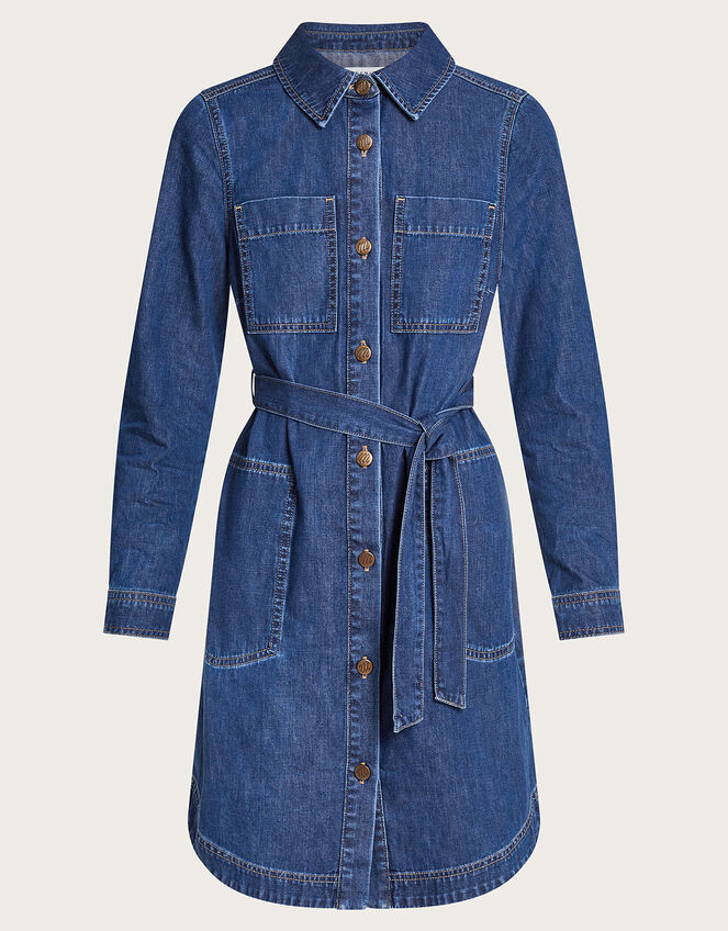Shirley Denim Shirt Dress , Blue (DENIM BLUE), large