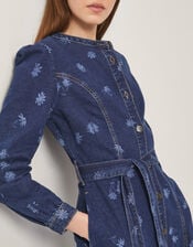 Lulu Daisy Denim Midi Dress, Blue (DENIM BLUE), large