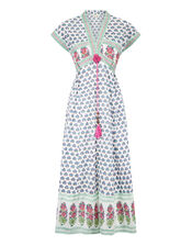 Dessa Block Print Dress, Multi (MULTI), large