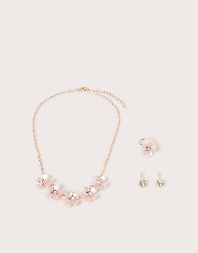 Pearl Flower Jewellery Set, , large