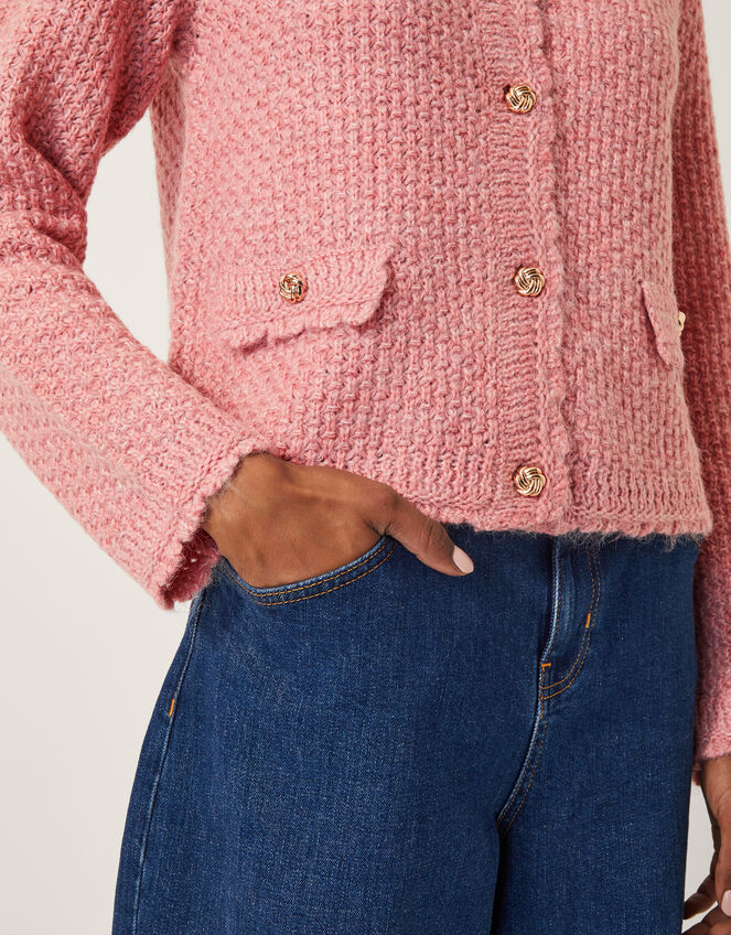 Suki Stitch Cardigan, Pink (PINK), large