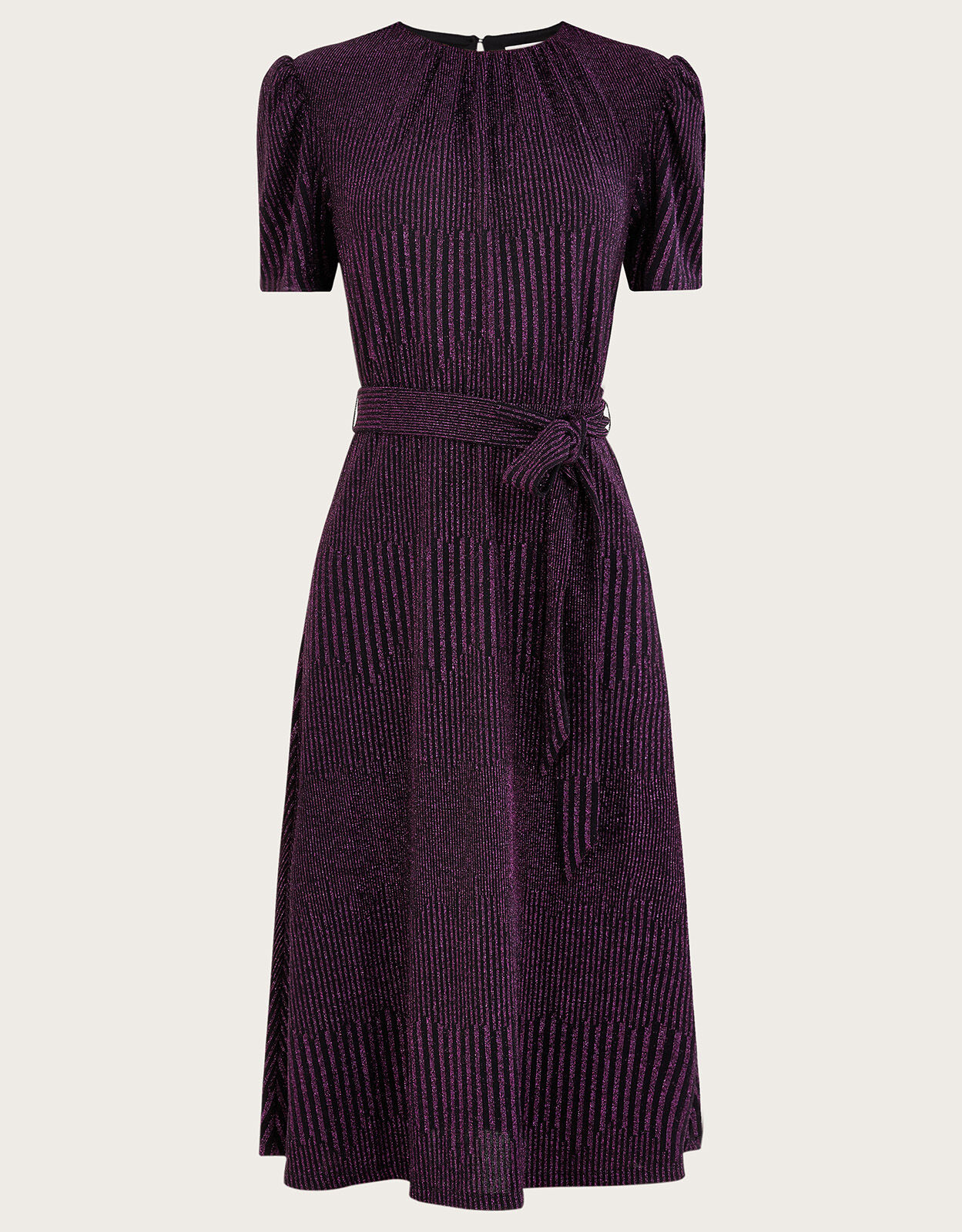 Mary Stretch Fit and Flare Dress Pink