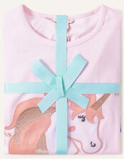 Nova Midnight Unicorn Pyjama Set, Blue (NAVY), large