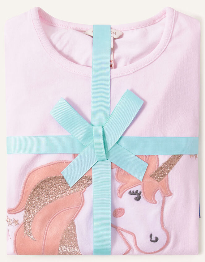 Nova Midnight Unicorn Pyjama Set, Blue (NAVY), large