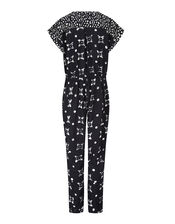 East Nimbus Print Jumpsuit, Black (BLACK), large