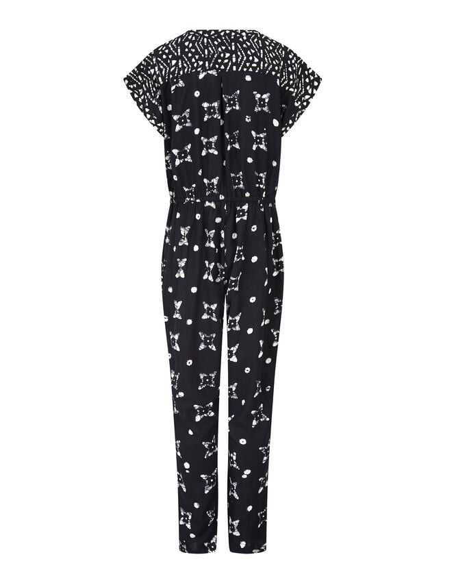East Nimbus Print Jumpsuit, Black (BLACK), large