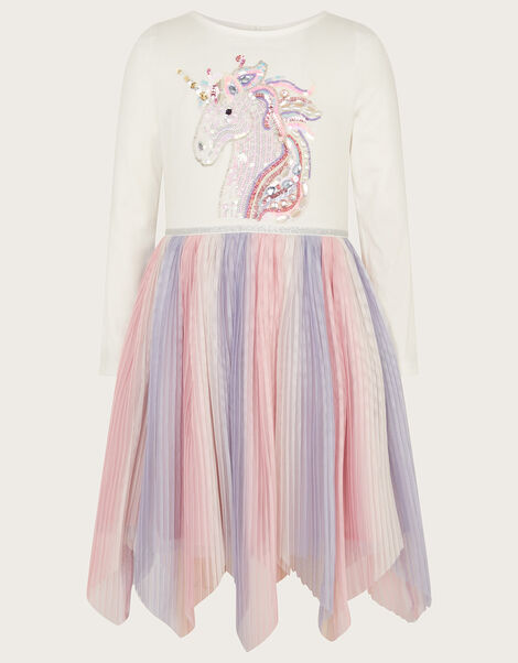 Disco Unicorn Pleat Ombre Dress, Purple (LILAC), large