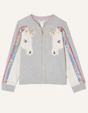 Unicorn Bomber Jacket, Grey (GREY), large