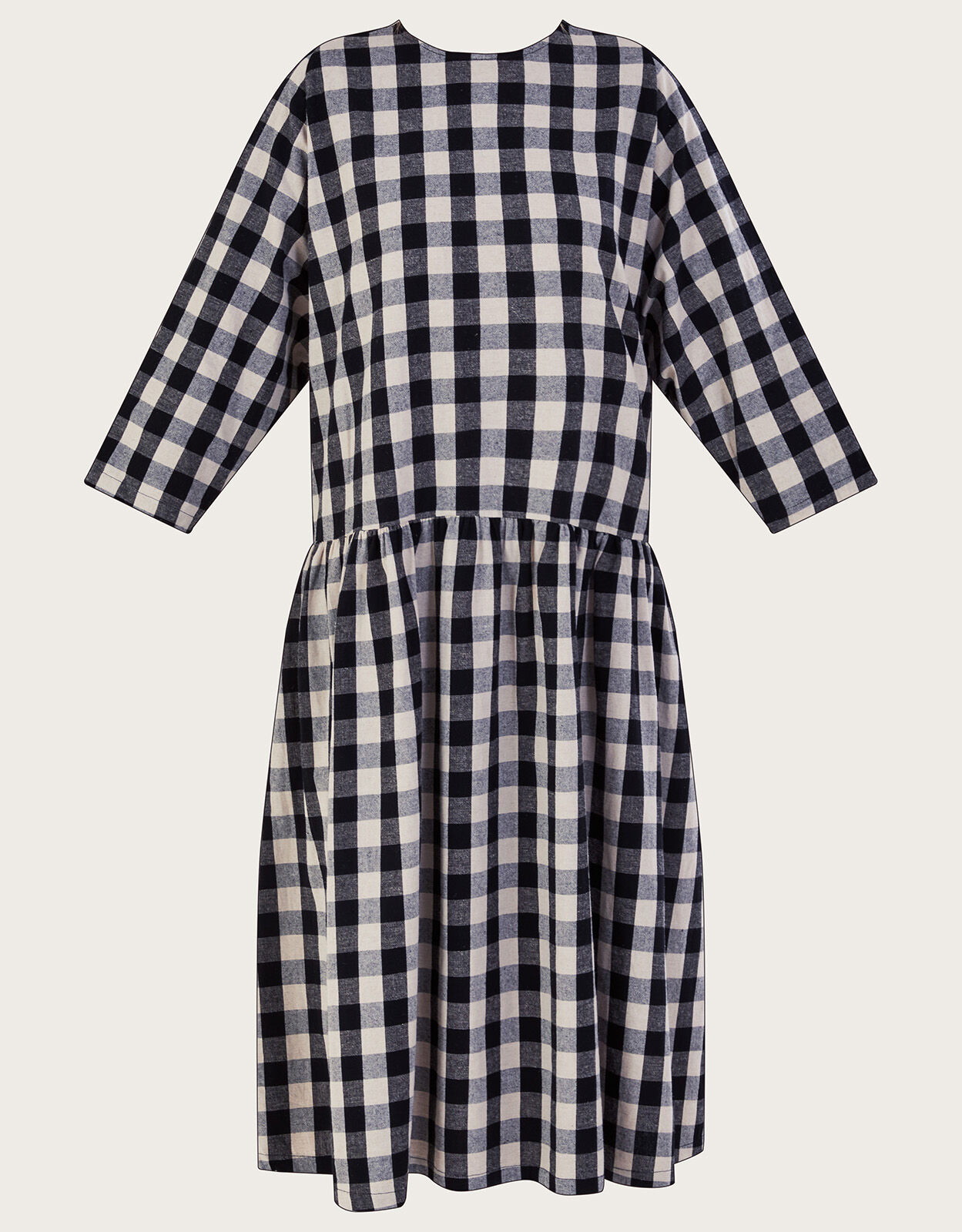 April Meets October Sister Gingham Dress Black