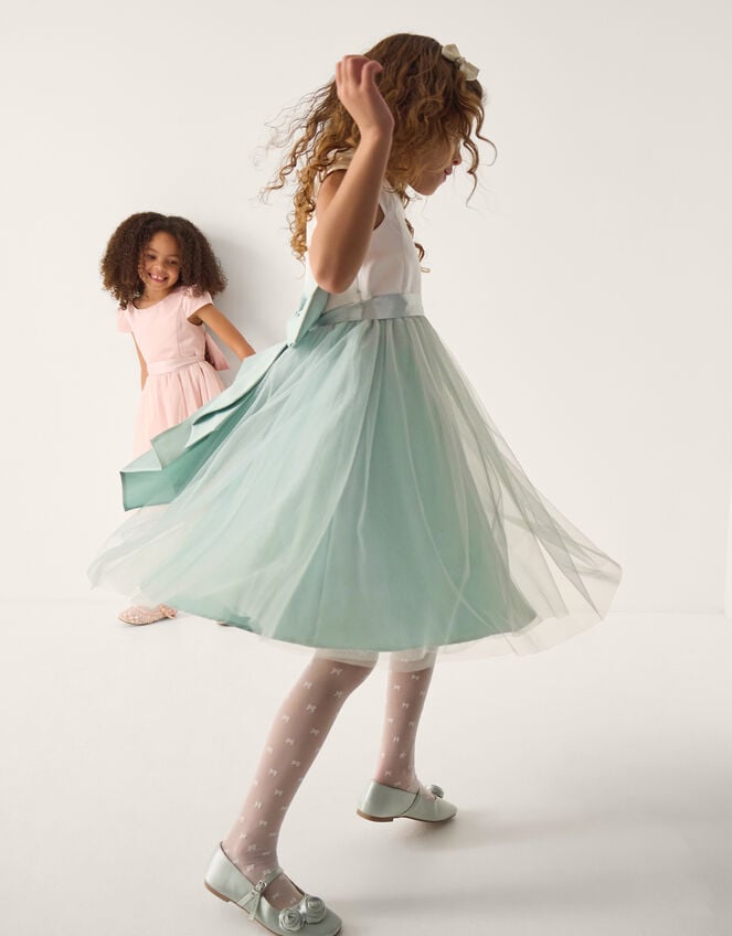 Tulle Bridesmaid Dress, Green (SAGE), large