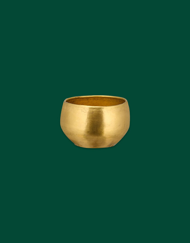 Nkuku Atsu Brass Large Planter, , large