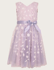 Phillipa 3D Petal Dress, Purple (LILAC), large