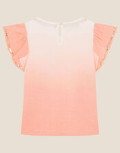 Sequin Giraffe Top, Orange (CORAL), large