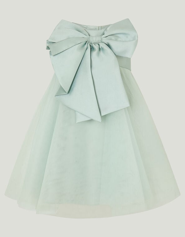 Baby Bonnie Bow Dress, Green (SAGE), large