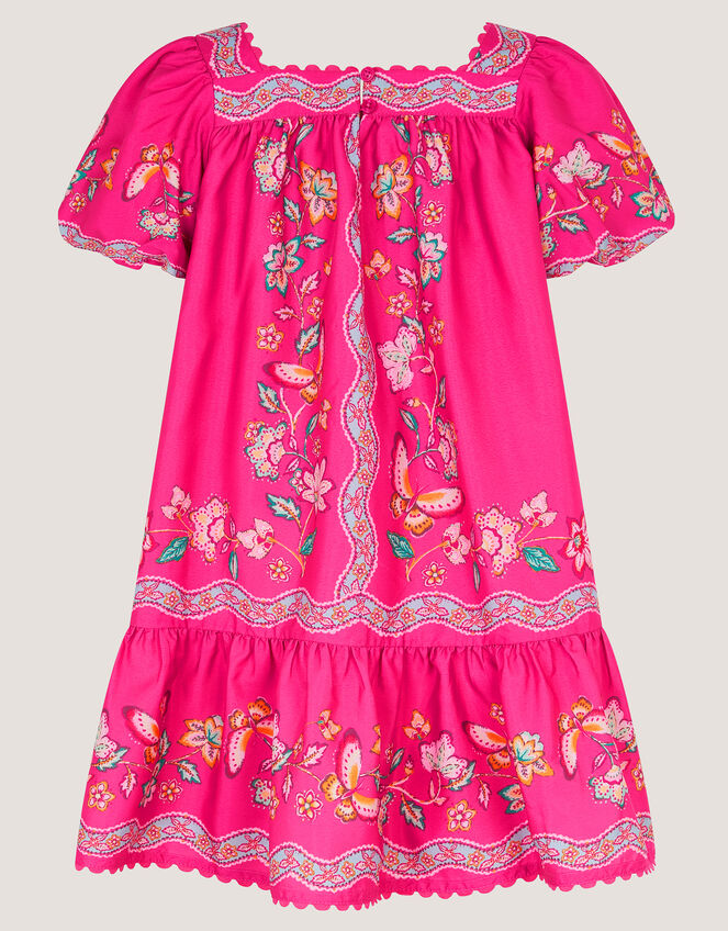 Ariella Sequin Floral Square Neck Dress, Pink (PINK), large