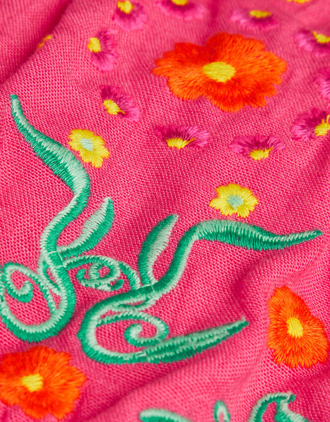 Embroidered Skater Dress, Pink (PINK), large