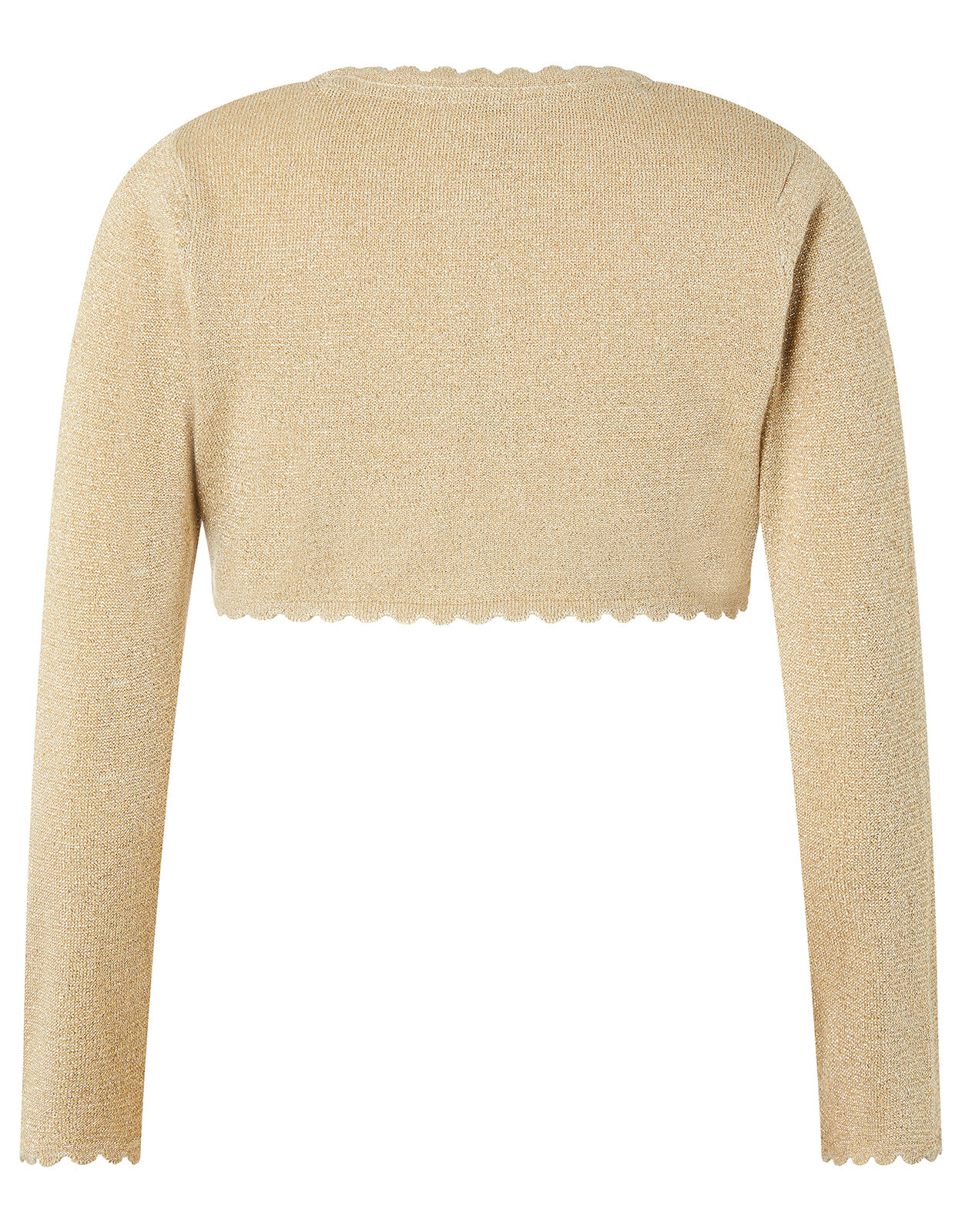Niamh Sparkle Knit Cardigan with Crystal Button Gold Girls Cardigans Monsoon Global