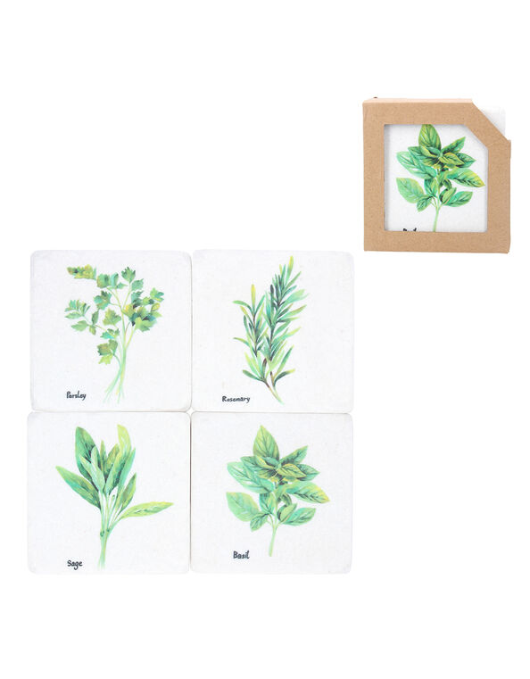 Herb Coasters 4 Pack, , large
