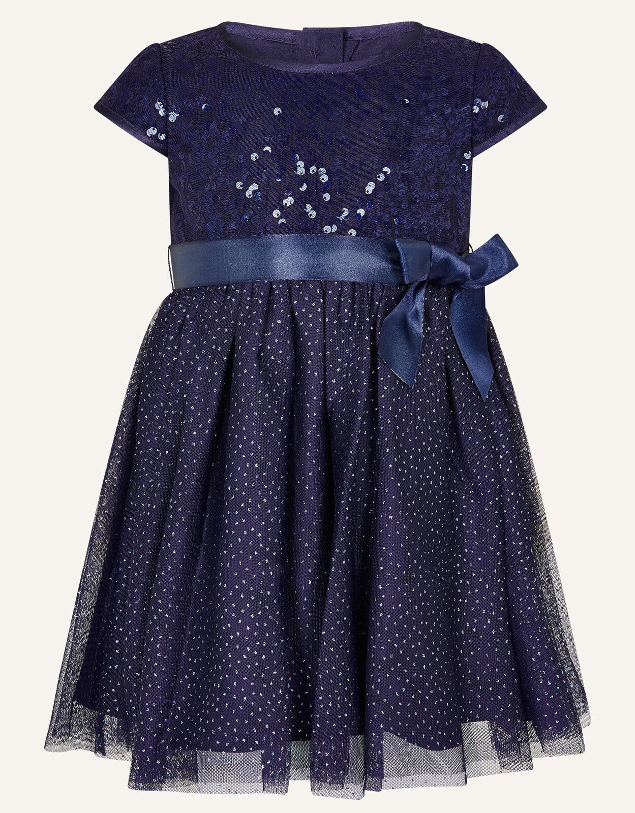 Monsoon blue flower girl dress hot sale