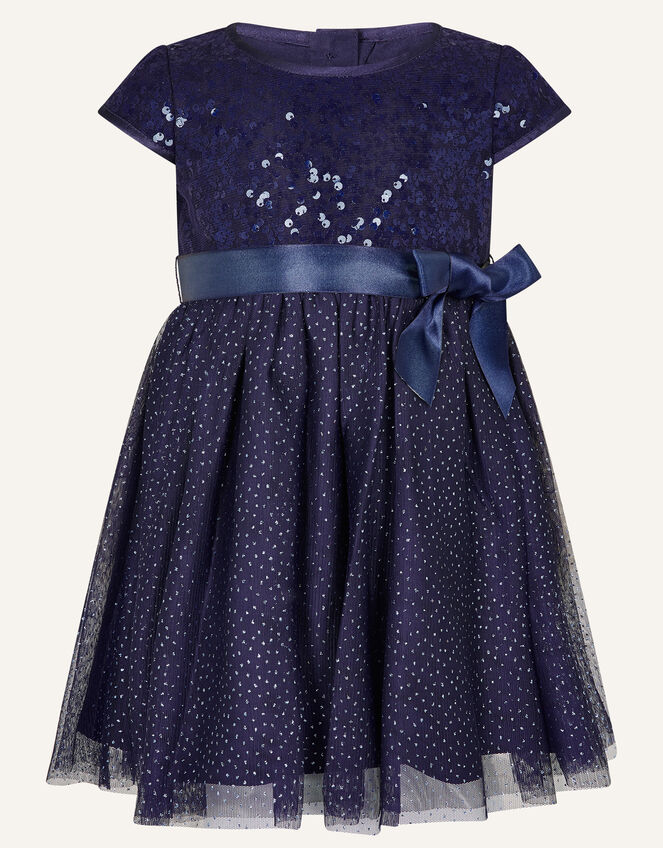 Baby Paige Sequin Dress, Blue (NAVY), large