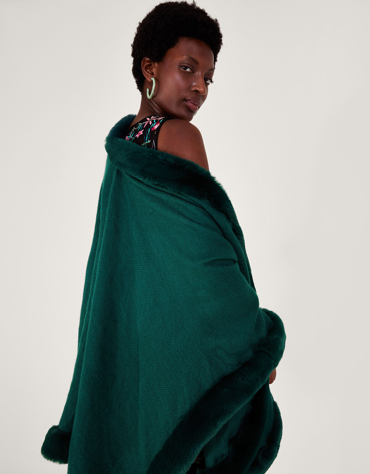 faux fur wraps and shawls