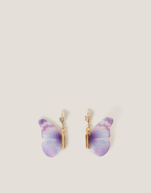 Butterfly Drop Earrings, , large