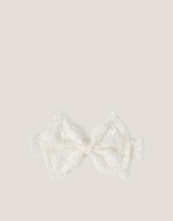 Bow Lace Bando Headband, , large