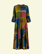 East Lailah Hand-Painted Dress, Multi (MULTI), large
