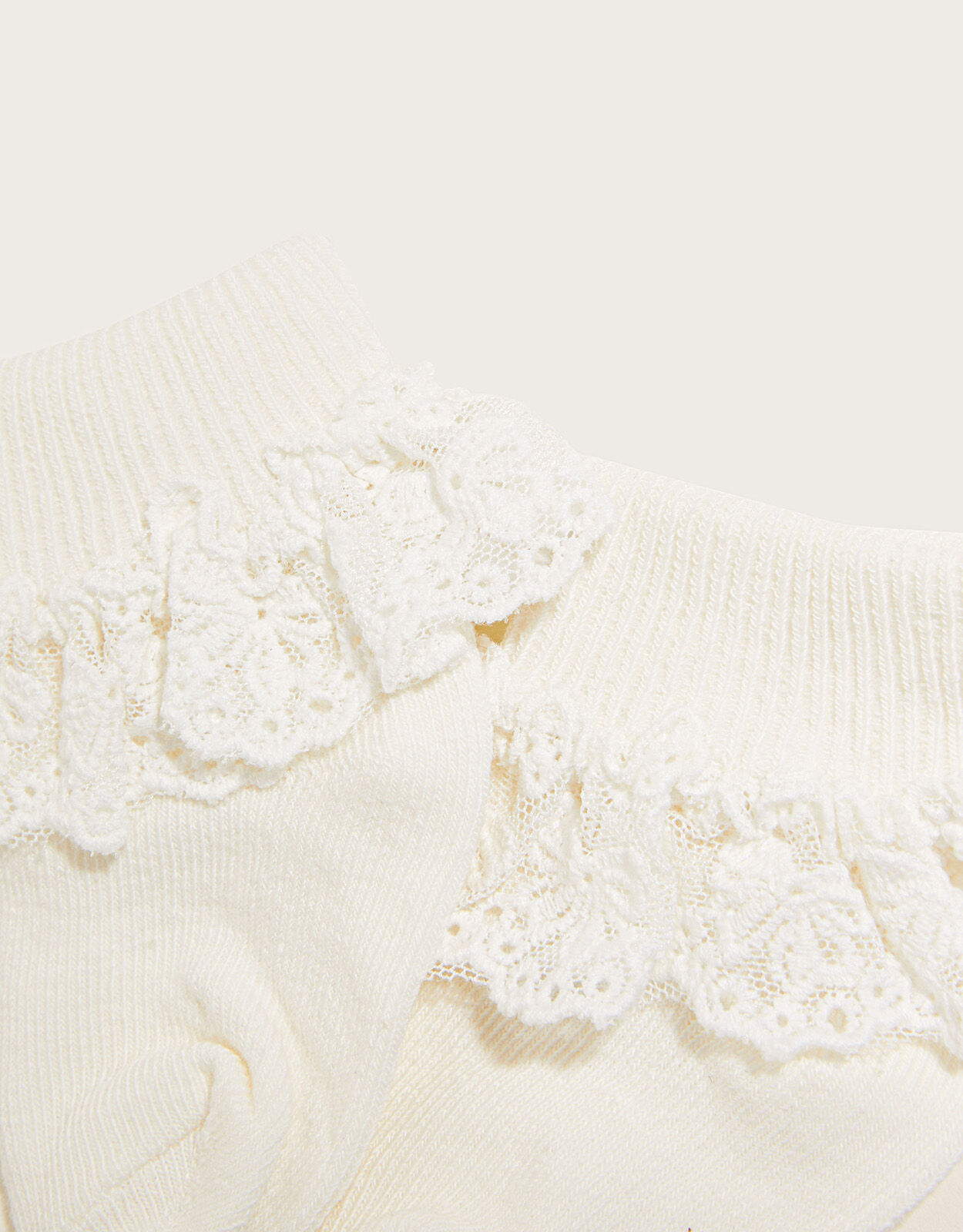 Ivory top baby socks